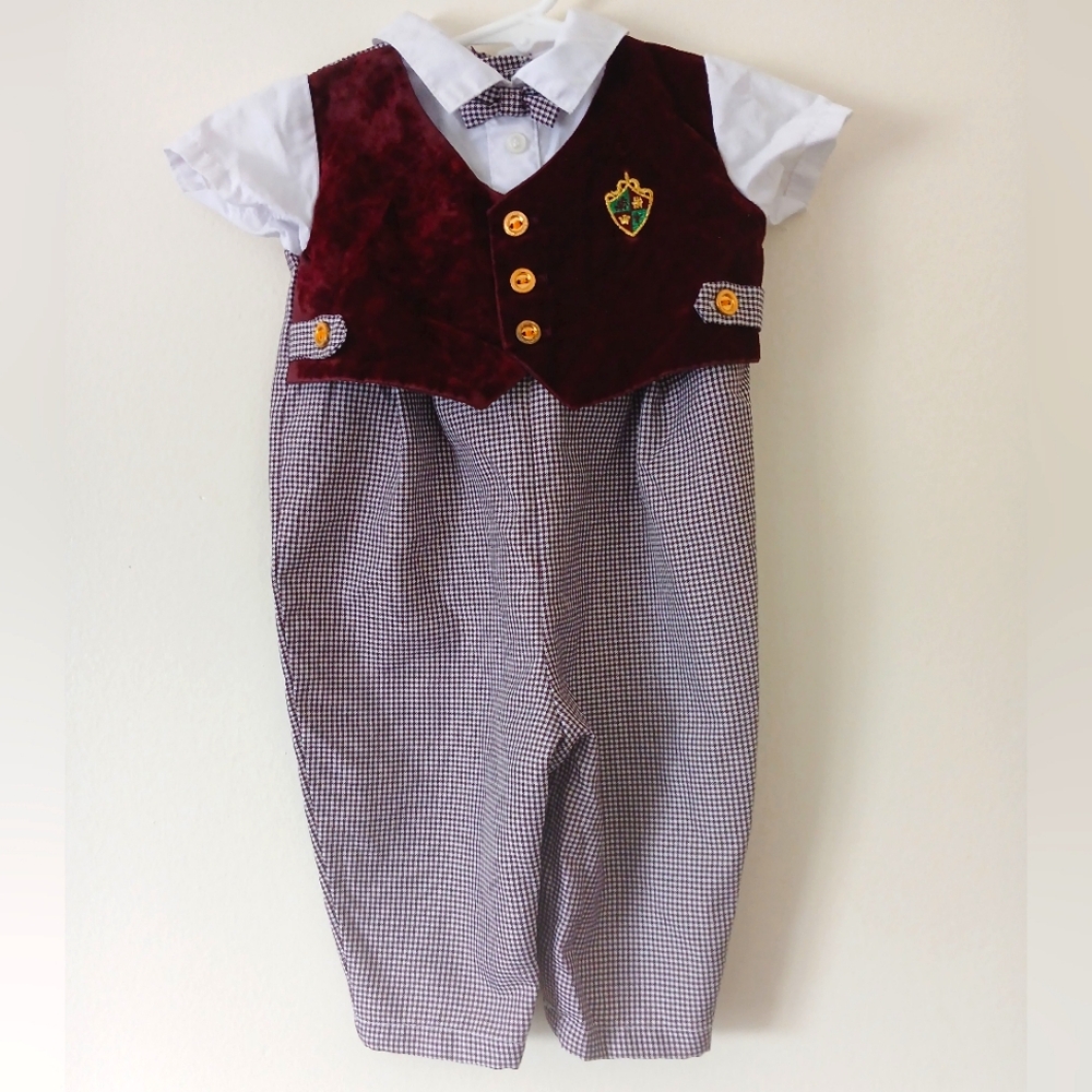 Vintage 3-6 Month In Design Romper